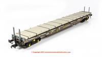 5115 Heljan IGA Cargowaggon in Rail Adventure Grey barrier wagon twin pack with concrete panel weights